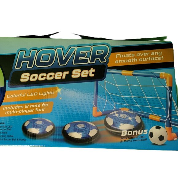 Hover Soccer Ball Set, Rechargeable Air Soccer with LED Lights-Foam Bumpers-NEW - Picture 6 of 12
